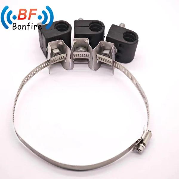 Rru Fixed Folder 1 Card 6 Feeder Cable Clamp Aluminium Cable Clamp Customized