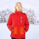 Buy cheap Red Fishing Heated Winter Clothes Women Electric Rechargeable Heating Jacket For from wholesalers
