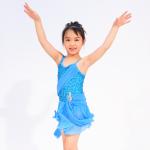 Drop Waist Sequin Modern Lyrical Dance Costumes With Flying Tape Bodice