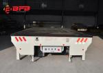 45 Tons Battery Transfer Cart Steerable Steel Shop Floor Rail Trolley For