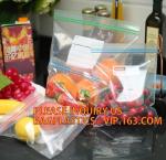 household LDPE Transparent reclosable bag in color box, PE food zipper lunch