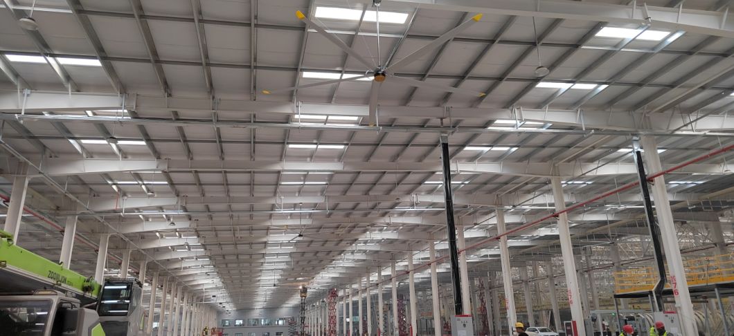 Giant Size Power Big Ass Fan Air Cooling Ventilation Hvls Large Industrial Ceiling Fan