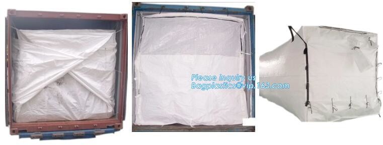 extra lagrge woven PE drawstring dumpster container liner for garbage truck,40 yard polyethylene woven drawstring dumpst