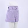 Buy cheap Sweet Cotton Short Pants Anti Wrinkle Korean Casual Pants With Belt from wholesalers