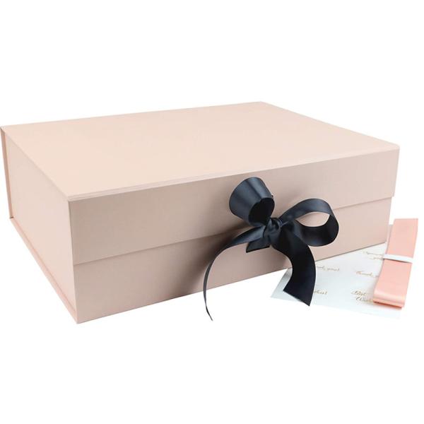 Buy cheap Ribbon Closure Cardboard Gift Boxes , Wedding Party Luxury Gift Box from wholesalers