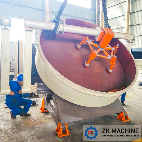Disk Pelletizer 35TPH Concentrate Powder Wet Granulation Equipment