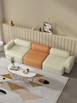 Living Room OEM Leather Sectional Sofa Set 60*75cm Multi Color