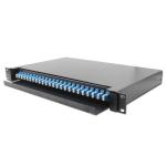 24Port 48 Core LC Splicing Fiber Patch Panel Cabinet / ODF Fiber Box