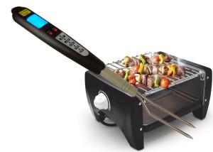 China Rare Medium Well Preset Bbq Fork Thermometer Food Grade 304 Stainless Steel Probe on sale