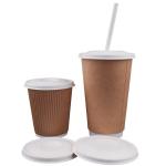3kw Automatic Feeding Paper Cup Cover Making Machine 0.4-0.7mpa Air Pressure