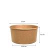 Buy cheap Sustainable 1000ML 32OZ Take Away Paper Container Salad Bowls Disposable Kraft Paper Round Bowl from wholesalers