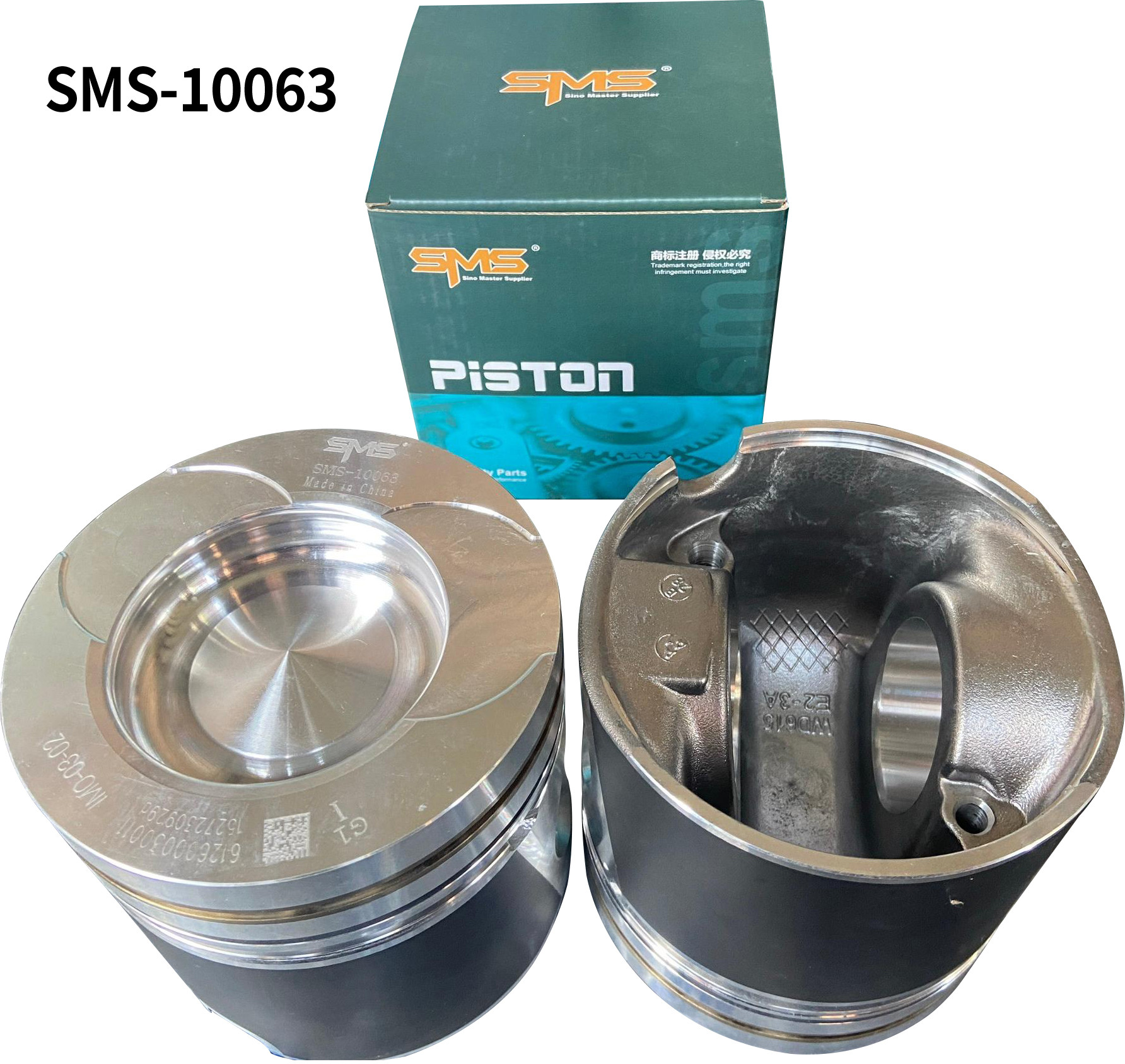 Piston Assembly VG1560037011 HOWO Truck Parts 371 WD615 Euro 2 w / Hole SMS