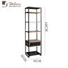 Buy cheap H50cm Industrial Metal End Table Defaico Industrial Side Table With Drawer from wholesalers
