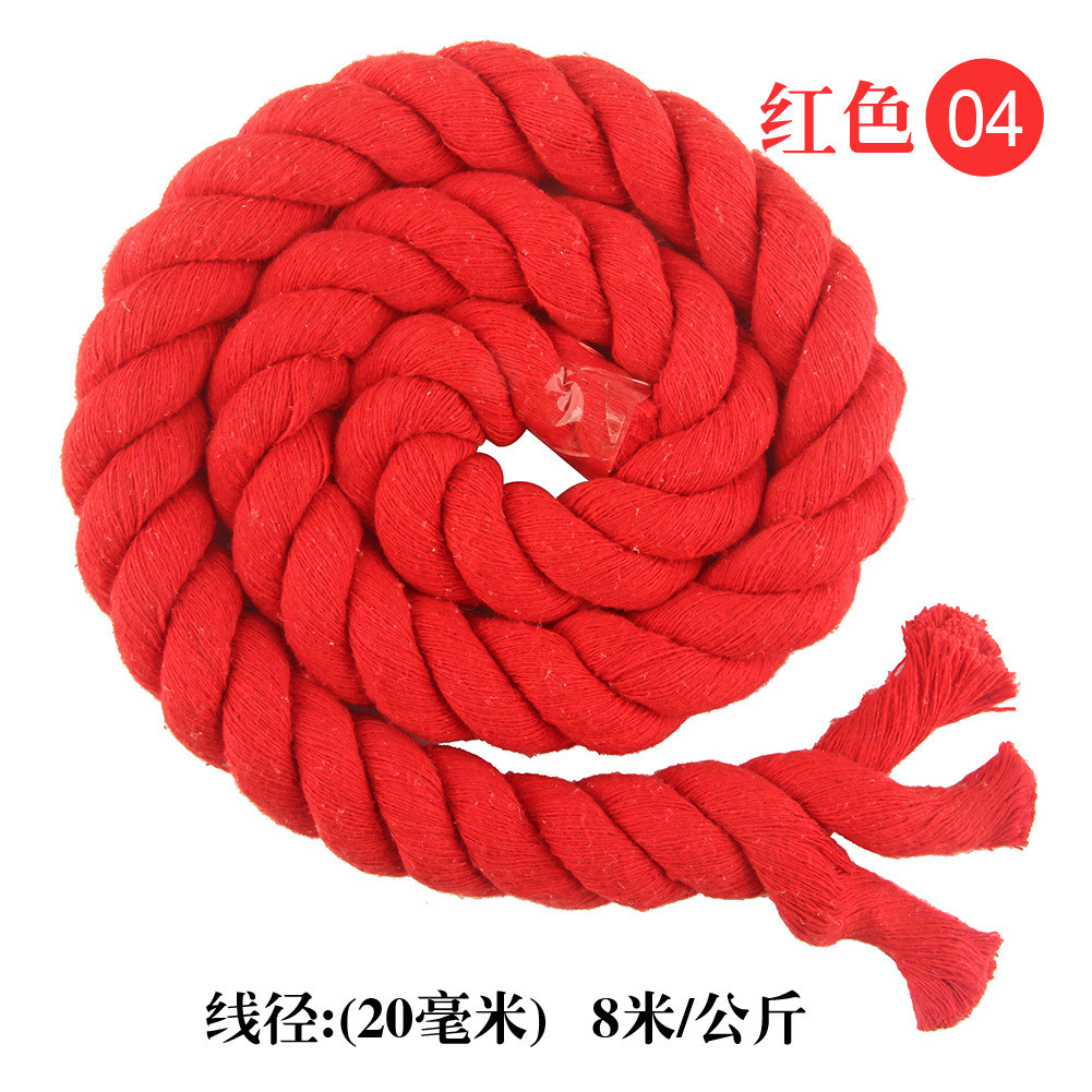 DIY Colored Cotton Macrame Cord 20mm Colored Cotton Rope For Crafts
