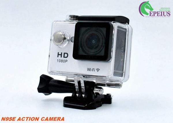 Buy cheap Adventure Hd Action Camera , N9 4K Screen Motorcycle Helmet Camera 155° 6G Fish Lens from wholesalers