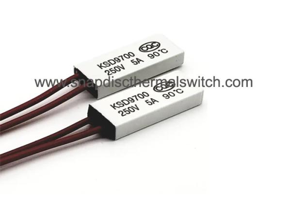 Buy cheap KSD9700 Bimetal Thermal Protector Auto Reset SPST 250V 8A-10A 10,000 Cycles from wholesalers