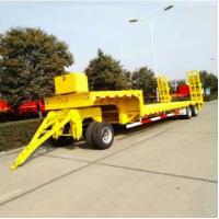 Buy cheap Machine Carriers Dropbed Low Loader Truck Drawbar Trailers product