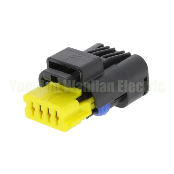 4 pin 211PC042S4021 Female Blcak waterproof FCI plug automotive electric wiring