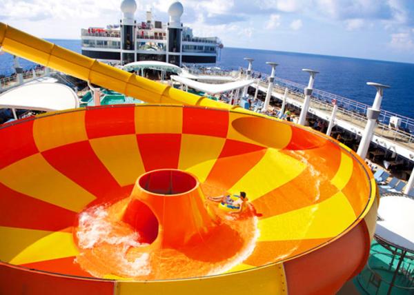 Buy cheap Multi Color Huge Water Slide Water Park Attraction Equipment 38 X 30m Floor Space from wholesalers