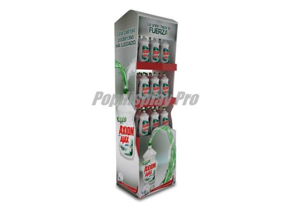 Buy cheap Recyclable 3 Shelves End Cap Displays Corrugated Display Shippers For Cleaning Detergent from wholesalers