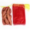 Buy cheap Drawstring Monofilament Mesh Potato Packaging Bags in Popular Red Color for B2B from wholesalers