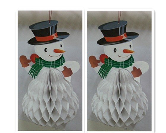 Christmas ghostsll, Paper Crafts, Paper Honeycomb Crafts，Christmas day supplies