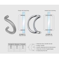 Buy cheap Dia. 32mm tub curved design gate handles brass / SUS exterior door handles set W product