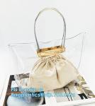 clear pvc bag ring handle handbag teenager handbag, PVC Jelly Tote bag Candy