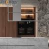 Buy cheap Modular Acrylic Kitchen Cabinet Door with Aluminium Frame and Sintered Stone Table Top from wholesalers