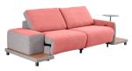 BN Electric Smart Double Function Sofa Edge Glass Tea Table Storage Cinema Sofa