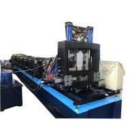 Buy cheap Gcr15 Roller / Chain Drive PLC Control CZ Purlin Roll Forming Machine product
