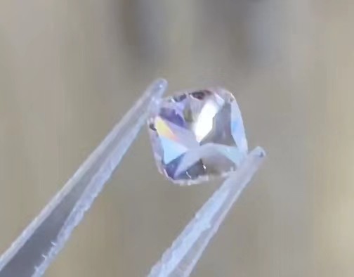 VVS2 Lab Grown Baby Pink Diamonds Fancy Intense Pink Cushion Loose Diamond