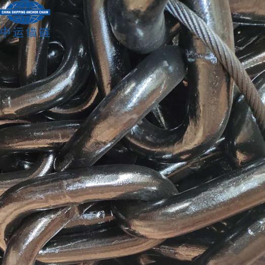 Buy cheap Black Painted With Competitive Price Open Link Anchor Chain from wholesalers