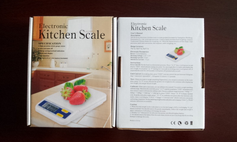 ABS Plastic Food Measuring Scale Low Battery Indication For Kitchen Use