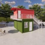 Steel Prebuilt Container Homes , Mobile Living Container House Modular