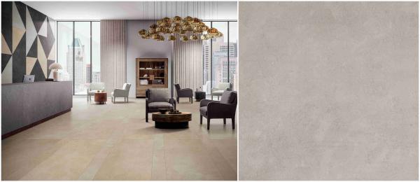 Buy cheap Cream Beige Kitchen Floor And Wall Tiles Marble Cement Mix Look Style from wholesalers