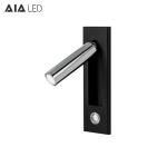 Contemporary embedded mounted Gold Brushed led wall lamps 3W led wall light led