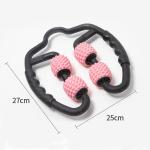 Handhold Arm U Shaped Thigh Massage Roller Ball Stick Multifunction