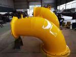 Francis Type 500kw Water Turbine Generator In Hydro Power Plant Yellow Color