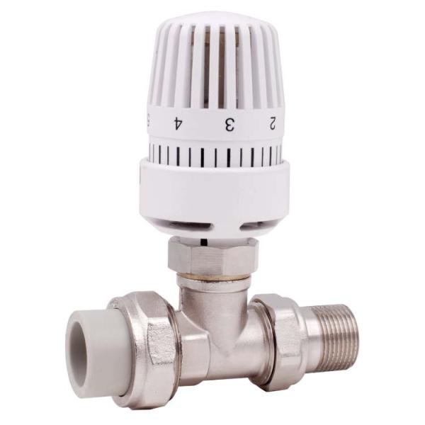 Buy cheap automatic brass temperature control valve straight with PPR from wholesalers