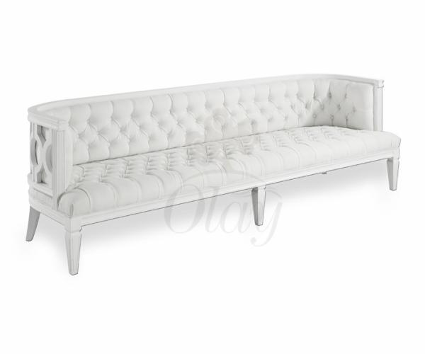 Buy cheap Elegant Wooden Sofa Dubai white Wedding Furniture Sofa and Event Rental Sofas for Sale from wholesalers
