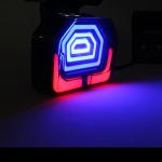 Waterproof Motorcycle Taillight Steering Brake Flash ABS License Plate Light For