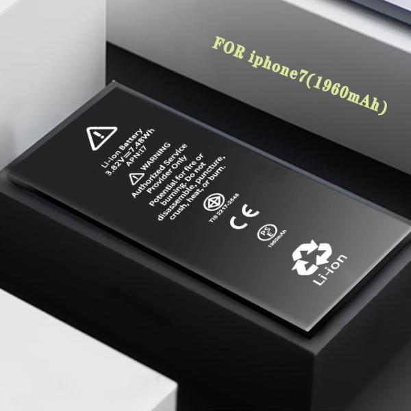 Buy cheap 100% Original Iphone 7 Lithium Ion Battery 3.82V 1960 Mah Smartphone Li Ion Battery from wholesalers