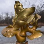 Bronze Sun Wheel Sculpture - Medium Size
