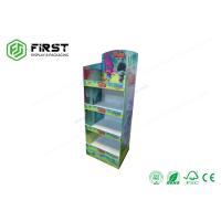 Buy cheap Customized Logo Printed Foldable Paper Floor Display Stand For Retail Promotion product