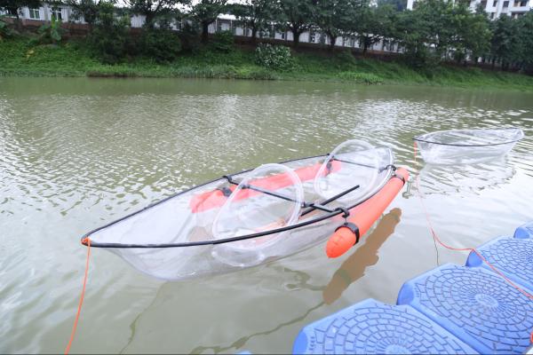 Transparent polycarbonate transparent plastic Transparent gas powered kayak for