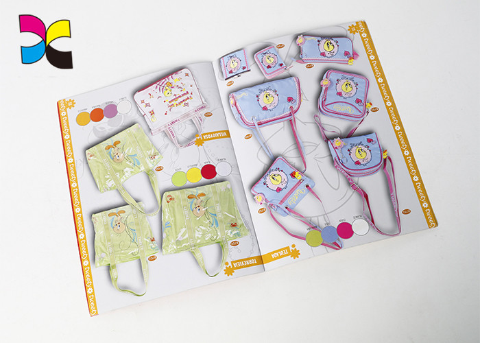 Cartoon Brochure Printing Services Glossy Lamination With Saddle Stitching