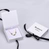 Buy cheap Paperboard Packaging Gift Box Set 157g Necklace Bracelet Jewelry With Ribbon Closure from wholesalers