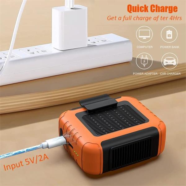 Buy cheap 6000mah Rechargeable Portable Waist Fan Hanging Small Waist Clip Fan from wholesalers