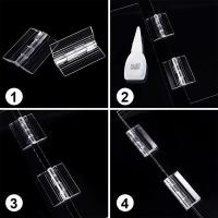 Buy cheap High UV Resistance Clear Acrylic Hinges Acrylic Door Hinges Lightweight product